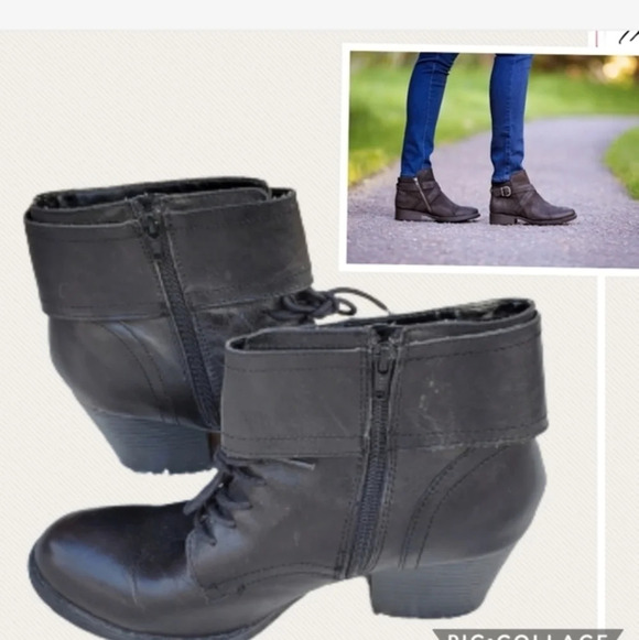 BØRN/BØC Shoes - Bøc leather faux tie  Ankle boots 9‎